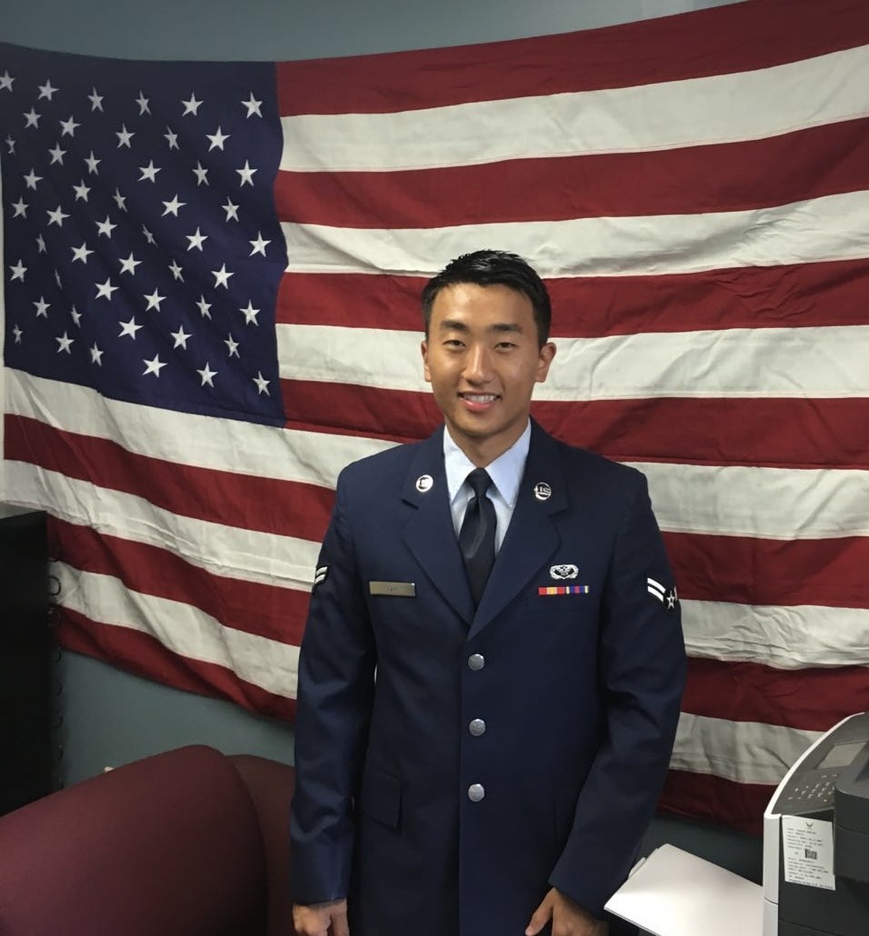 Jake Song in Air Force dress uniform